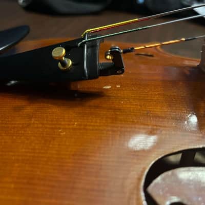 Quinlan & Fabish Monteleone 16.5" hand carved viola, Brazilwood bow and Bobelock Obleck case image 4