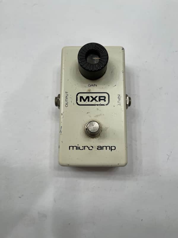 MXR Micro Amp Clean Boost Rare Vintage 1980 Block Logo Guitar Effect Pedal image 1