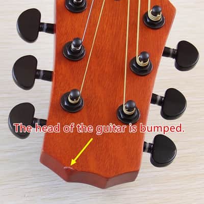 40 Inch Acoustic Electric Guitar, Spruce Top Body, Mahogany Neck, 20 Frets Fingerboard image 2