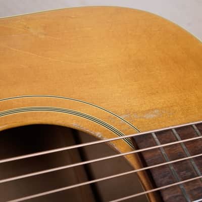 Gibson Blue Ridge Acoustic Guitar 1968 Natural Vintage w/ Bag image 9