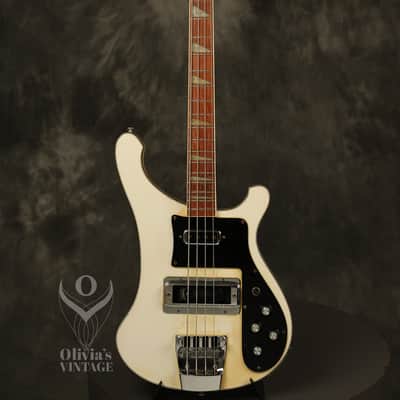 1979 Rickenbacker 4001 Bass White with RARE original CHECKERBOARD BINDING!!! image 2
