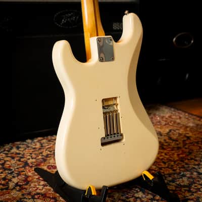 Fender Vintera ’50s Stratocaster – 2019 – White Blonde – Very Good Condition – Upgraded Graph Tech Saddles – w/ Gig Bag image 11