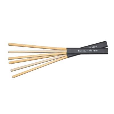 VIC FIRTH RM4 REMIX BRUSHES RATTAN/BIRCH image 2