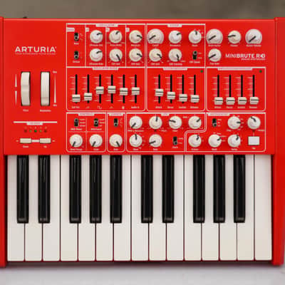 Arturia Minibrute RED Special Edition 25-Key Analog Synthesizer Keyboard #56859 image 2