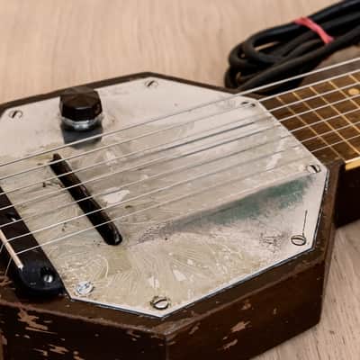 1930s AudioVox 7-String "Frying Pan" Vintage Lap Steel w/ Case, Seattle-Made, Paul Tutmarc image 6