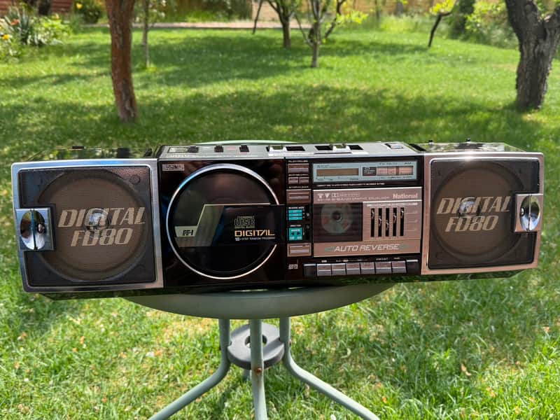 NATIONAL RX-FD80 Rare Vintage CD Cassette Boombox Japan JDM 100V Warranty image 1