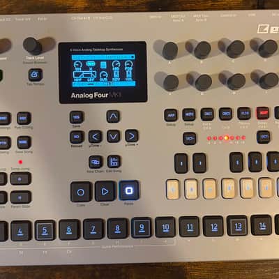 Elektron Analog Four MKII 4-Voice Tabletop Analog Synthesizer 2017 - Present - Grey
