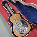 Epiphone Dobro Hound Dog Deluxe Roundneck with Raised Nut and Case - Vintage Brown