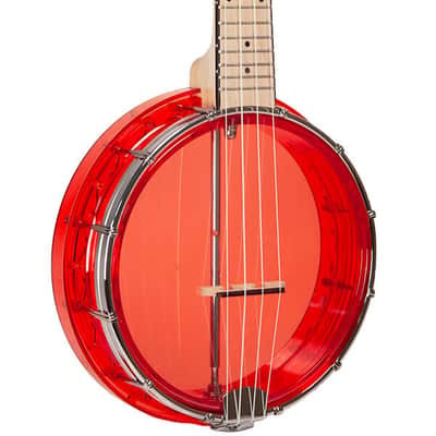 Gold Tone LG-R Little Gem Ruby (Red) Concert Banjo Ukulele with Gig Bag image 1