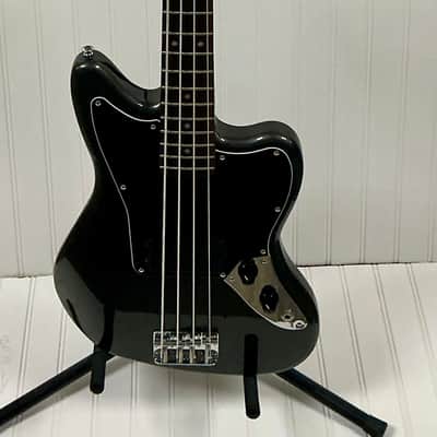 Squier Squier Affinity Jaguar Bass H Guitar Laurel Neck - Charcoal Frost Metallic image 2