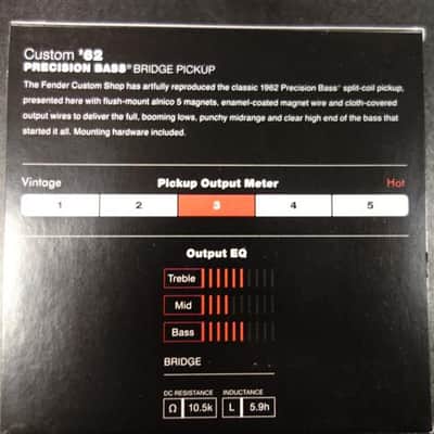 Fender Custom Shop '62 Precision Bass Pickup, Black image 2