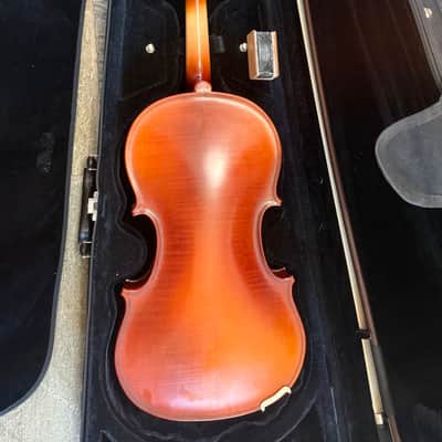 15" viola with case and bow. Made in Romania image 6