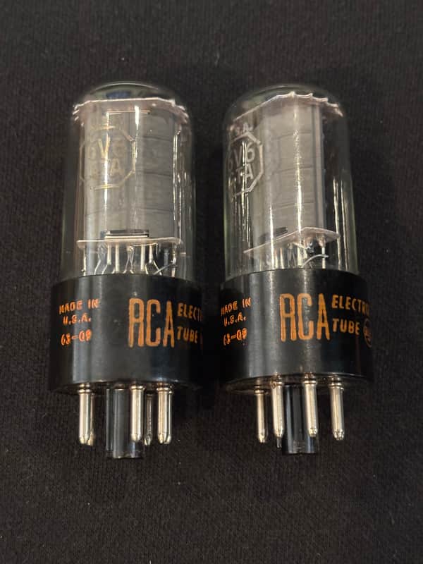RCA 6V6-GTA NOS (1963) Fully Matched PAIR image 1