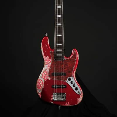 Dhatarattha DEB5 Jazz Bass 5 string - PAISLEY RELIC(Factory Mint Promotional Unit) image 2
