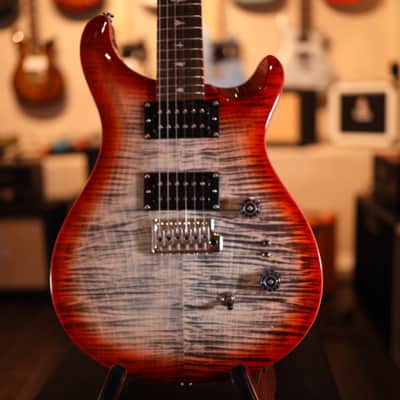 PRS SE Custom 24-08 Electric Guitar - Charcoal Cherry Burst 4094 image 3