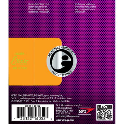 Elixir Nanoweb Phosphor Bronze Acoustic Strings 12-53 image 3