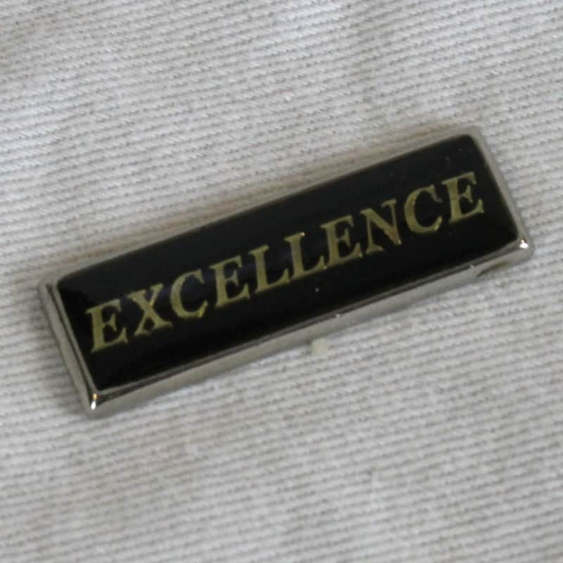 Accordion Part - Metal "Excellence" Emblem image 1