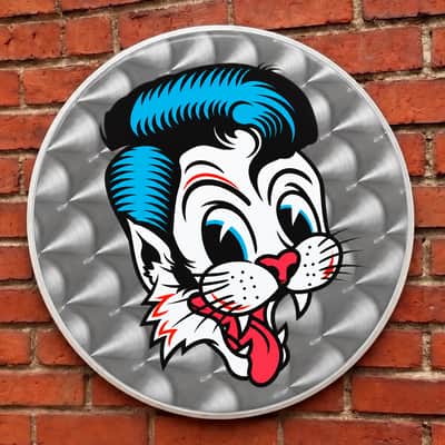 Stray Cats, 2019 Anniversary, 22" Bass Drum Head, Slim Jim Phantom imagen 1