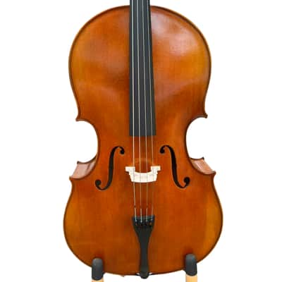 Wider Body Cello 4/4 Full size maple wood, Strong Big rich sound,spirit varnish image 3