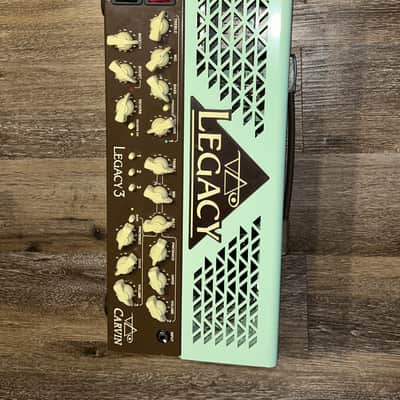 Carvin Legacy 3 Model VL300 Steve Vai Signature 3-Channel 100-Watt Guitar TUBE Amp Head 2012 - 2017 RARE VAI GREEN/TEAL/SEA FOAM Green Top image 10