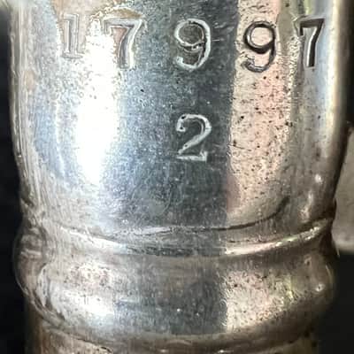 J.W. York & Sons “Professional” Cornet — circa 1908 — Silver Plate — Grand Rapids, MI — w/ Original Case, Lyre & Mouthpiece image 15
