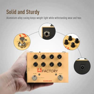 SONICAKE  A Factory Analog Preamp and digital Reverb Dual footswitch guitar effects pedal,price include the import duty for US buyer image 6