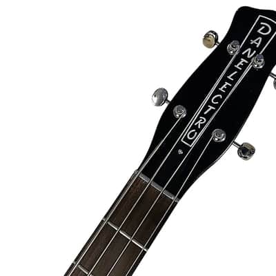 Danelectro D58LHB-BKRD 1958 Longhorn Body with F-Hole Short Scale Neck 4-String Electric Bass Guitar image 9