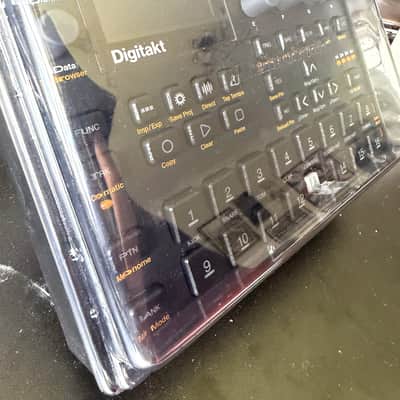 Elektron Digitakt MK1 + Decksaver, Wooden Buttons & Custom Desktop Stand image 3