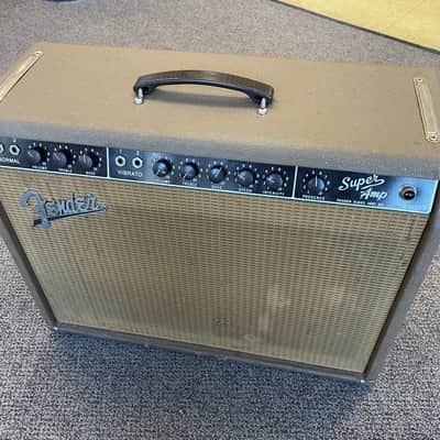 Fender Super 6G4 Brownface 40-Watt 2x10" Guitar Combo 1962 - Brown image 2