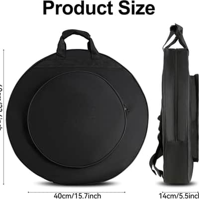 22” Cymbal Bag Padded Cymbal Case Storage with Strap For Cymbal Protection image 2