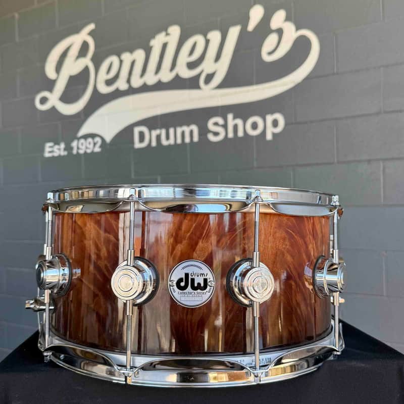 ~WOW!~ DW Collector's SSC Maple 6.5x14 Snare Drum in Exotic Okuome Feather with Chrome Hardware (Rm 4) image 1