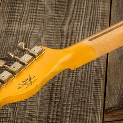 Fender CUSTOM SHOP TELE 1955 LTD 2S HT MN #CZ560649 - RELIC WIDE FADE 2-COLOR SUNBURST 1955 image 9