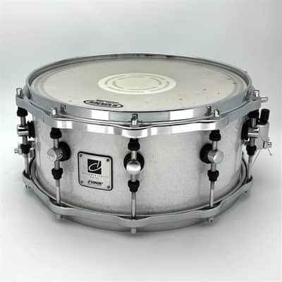 Used Sonor Designer Snare Drum - White Sparkle 14x6.5 - Very Good