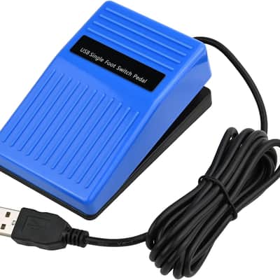 Digital Optical USB Foot Pedal, USB Single Foot Switch Game Control, One Key Programmable Footswitch Mouse Keyboard for Video Game Push to Talk, Transcription HID (Single Pedal) image 3