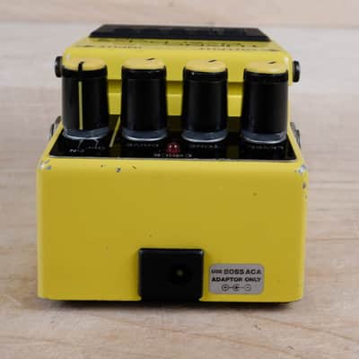 Boss OD-2 Turbo OverDrive (Black Label) 1987 Yellow Vintage Made in Japan ACA image 4