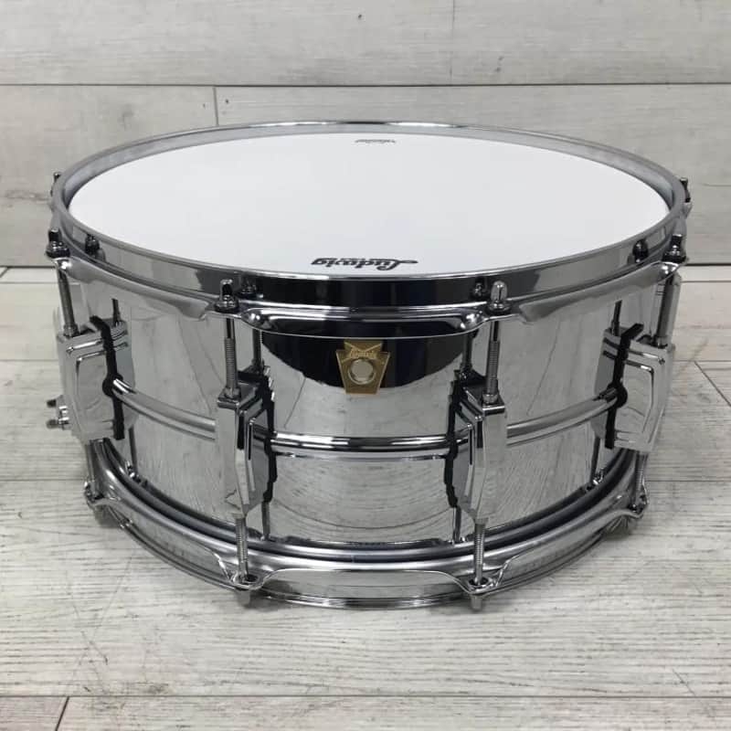Ludwig Supraphonic 6.5 X 14 Chrome Over Brass Snare Drum image 1