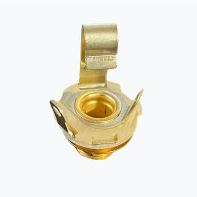 NEW (1) Switchcraft # 11 GOLD 1/4" Input Output Jack 1/4" Mono For Guitar & Bass image 4
