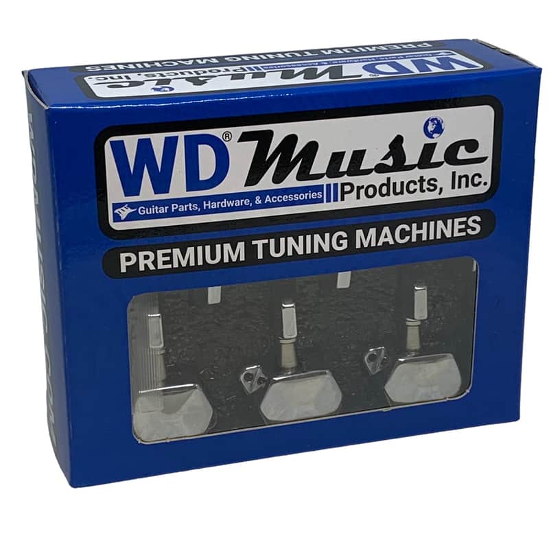 WD MusicProducts WD1263LC Premium Tuning Machines 6 In Line - Chrome image 1