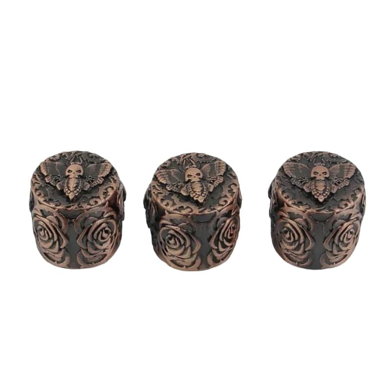 3pcs Red Bronze Guitar and Bass Butterfly Control Knobs Set image 1