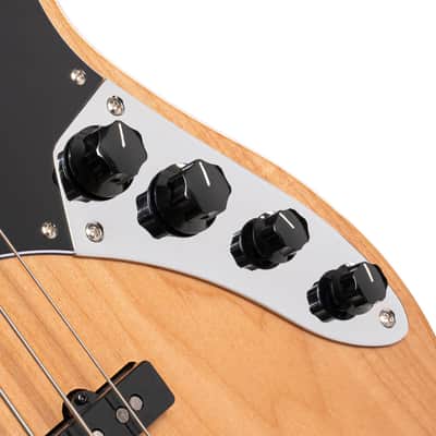 Cort GB64JJNAT GB Series Soft Maple Body Roasted Maple Neck 4-String Electric Bass Guitar image 9