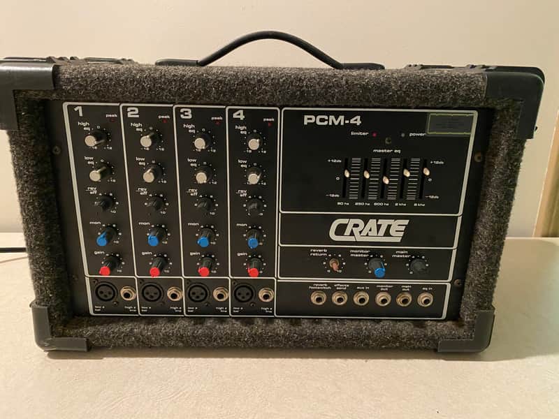 Crate PCM-4 Vintage Powered Mixer / PA Head - Powers On, Untested image 1