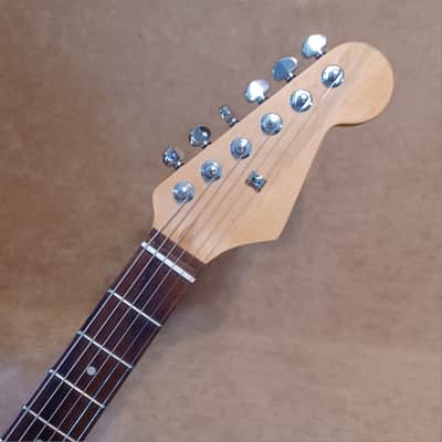 Full Scale Mini Strat Guitar With 2 Lipstick Pickups Slide Player Travel image 3