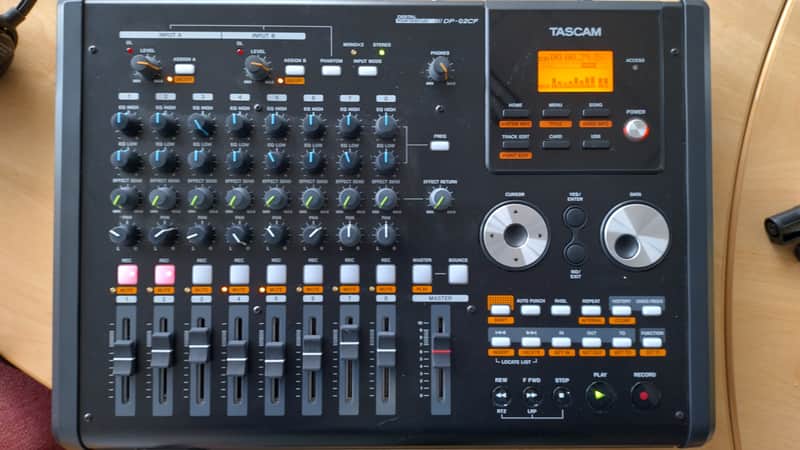 TASCAM DP-02CF Digital Portastudio 8-Track Recorder 2010s - Black image 1