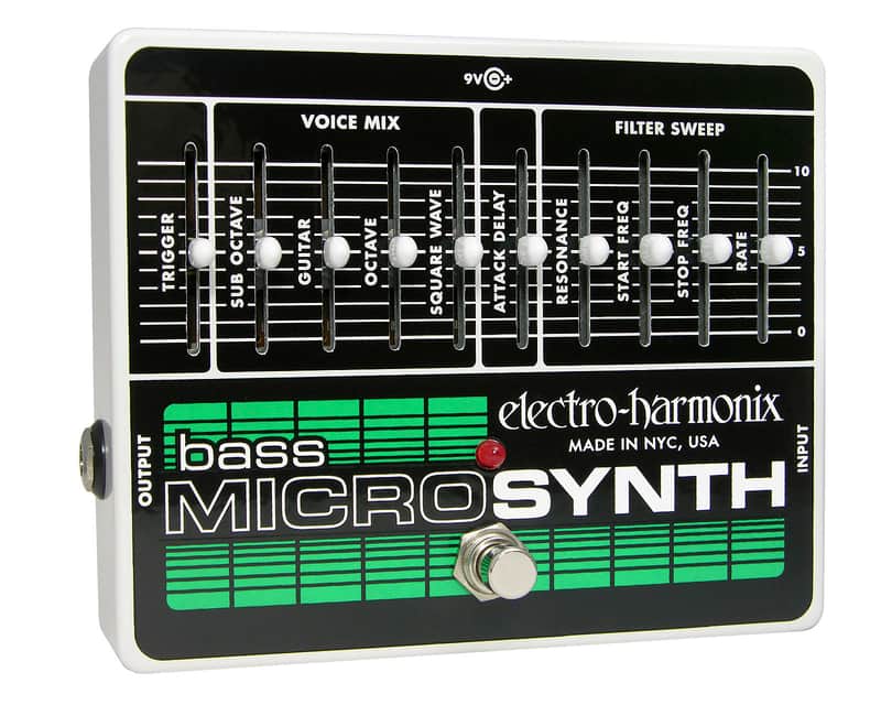 Electro-Harmonix BASS MICROSYNTH Analog/Synthesizer, 9.6DC-200 PSU included image 1