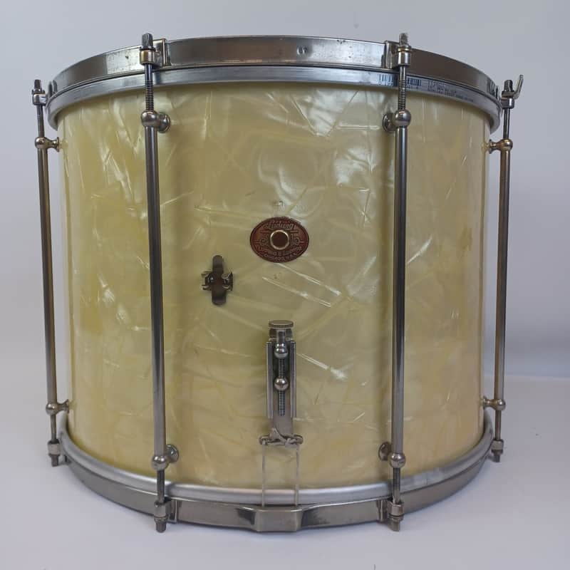 Ludwig 12x16" 30s WMP 3Ply African Mahogany Snare/Tom Drum Marching Vintage image 1