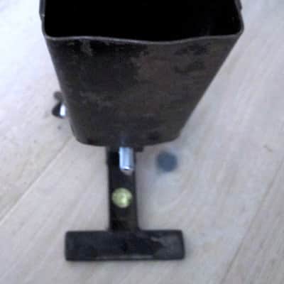 L.P. Gajate Cowbell Woodblock Accessory Pedal Mount Bracket w/LP Black Beauty Cowbell image 3