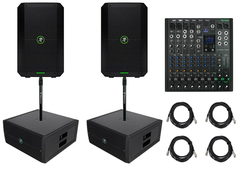 Mackie Thump Go Package w/(2) Thump GO 8" Rechargeable DJ PA Speakers+Subs+Mixer image 1