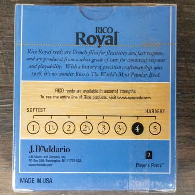 Rico Royal Alto Sax Reeds sealed 10 Pack Filed Cut - 4 image 3