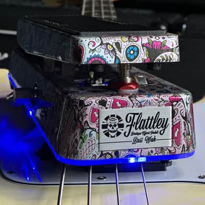 Flattley Guitar Pedals The Flattley Bass Wah - Sugar Skulls image 8