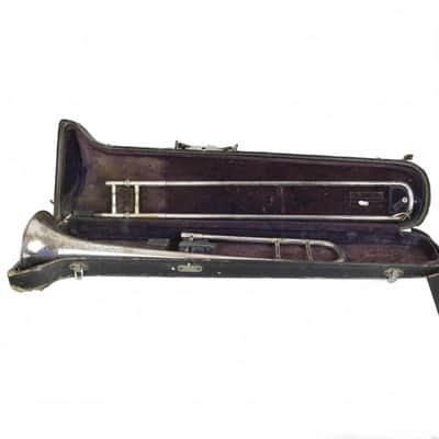Vintage Conn 4H Artist Trombone with Damaged Case image 12